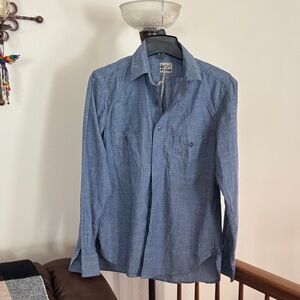 Men's Blue Button-Up Shirt(new with tag)